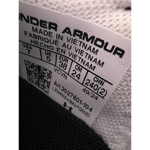 Under Armour Project Rock 7 White Black Team Royal 3027601 104 Women's Size 7 - Picture 3 of 12